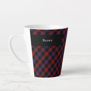 Traditional Brown Grady Highland Plaid Latte Mug