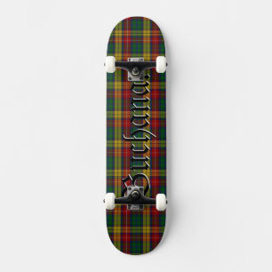 Traditional Buchanan Clan Highland Plaid Skateboard