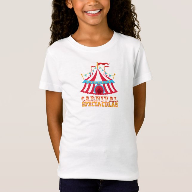Traditional Carnival with a Carnival Tent T-Shirt (Front)