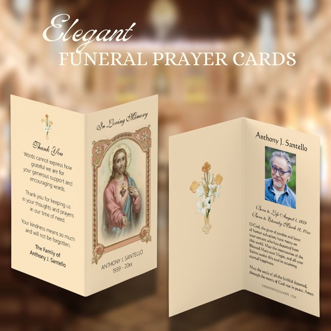 Traditional Catholic Funeral Jesus Prayer Card (Creator Uploaded)