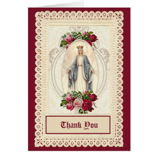 Traditional Catholic Funeral Virgin Mary Funeral (Front)