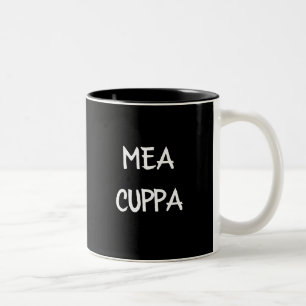 Traditional Catholic Latin Mea Cuppa  Two-Tone Coffee Mug