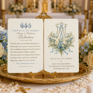Traditional Catholic Marian Auspice Wedding Favour Business Card