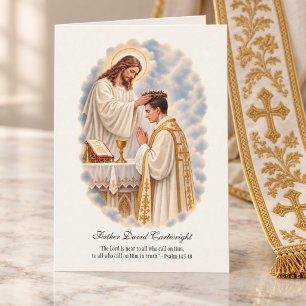 Traditional Catholic Priest Appreciation Card