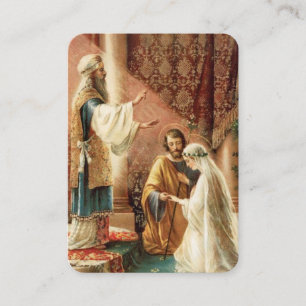 Traditional Catholic Wedding Favour Holy Card