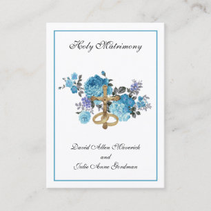 Traditional Catholic Wedding Favour Holy Card