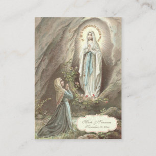 Traditional Catholic Wedding Favour Holy Card