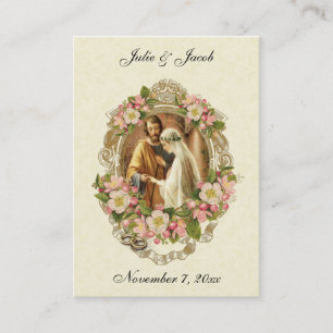 Traditional Catholic Wedding Favour Holy Card