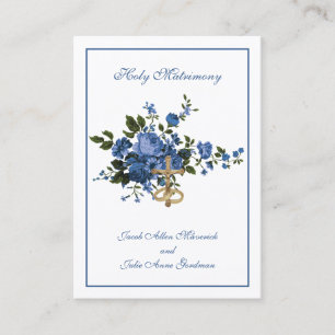 Traditional Catholic Wedding Favour Holy Card