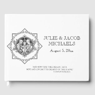 Traditional Catholic Wedding Holy Family Guest Book