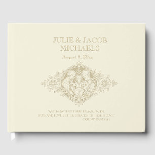 Traditional Catholic Wedding Holy Family Guest Book