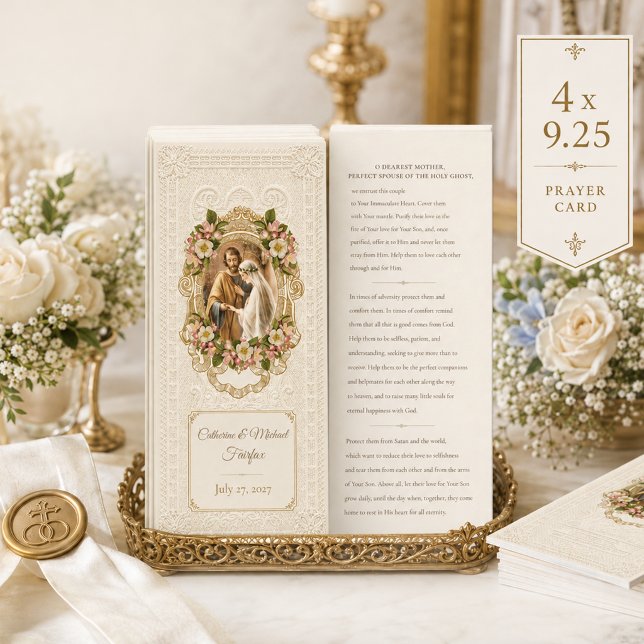 Traditional Catholic Wedding Prayer  Invitation (Creator Uploaded)