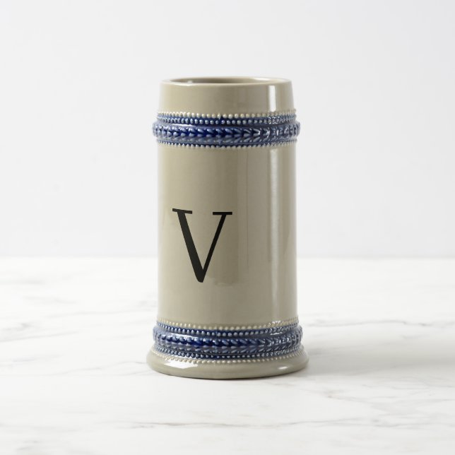 traditional ceramic beer stein (Center)