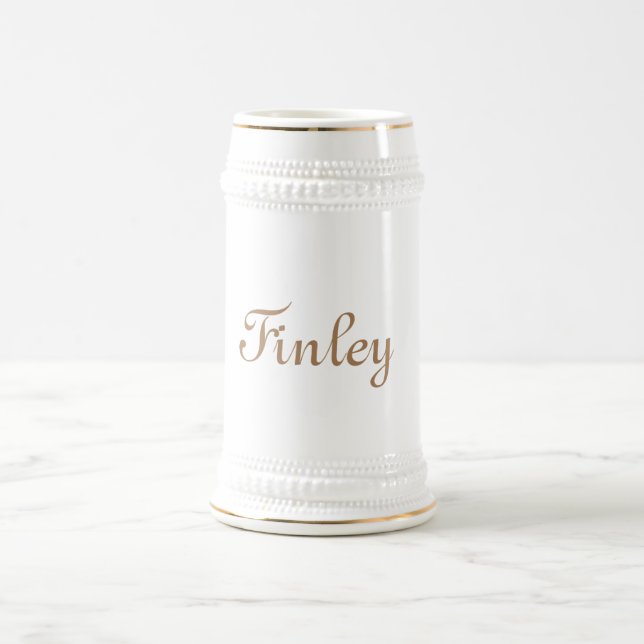 traditional ceramic beer stein (Center)