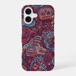 Traditional Cherokee indian art iPhone 16 Case