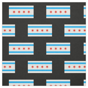 Traditional Chicago flag Fabric