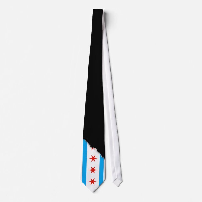 Traditional Chicago flag Tie (Front)