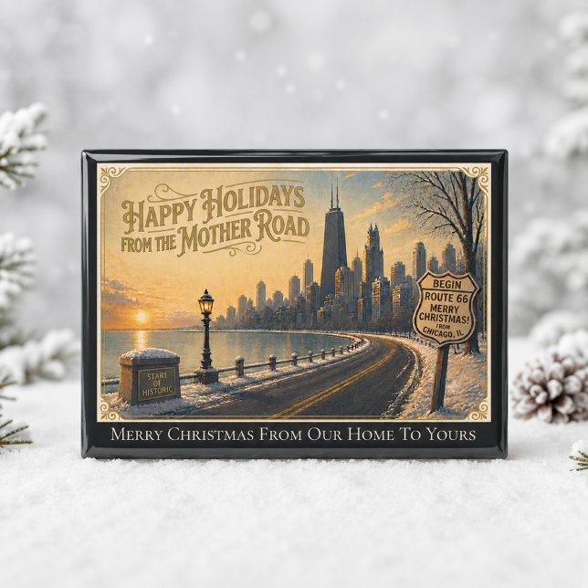 Traditional Chicago Route 66 Custom Home Welcome Magnet (Creator Uploaded)