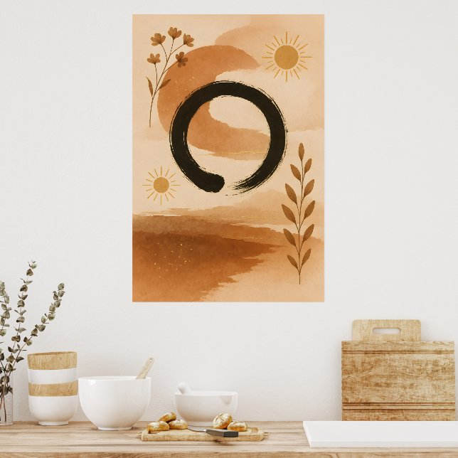 Traditional Chines Boho Art Poster (Kitchen)