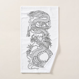 Traditional Chinese dragon Bath Towel Set