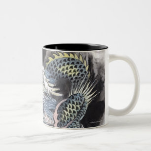 Traditional Chinese Painting, Year Of The Dragon 3 Two-Tone Coffee Mug