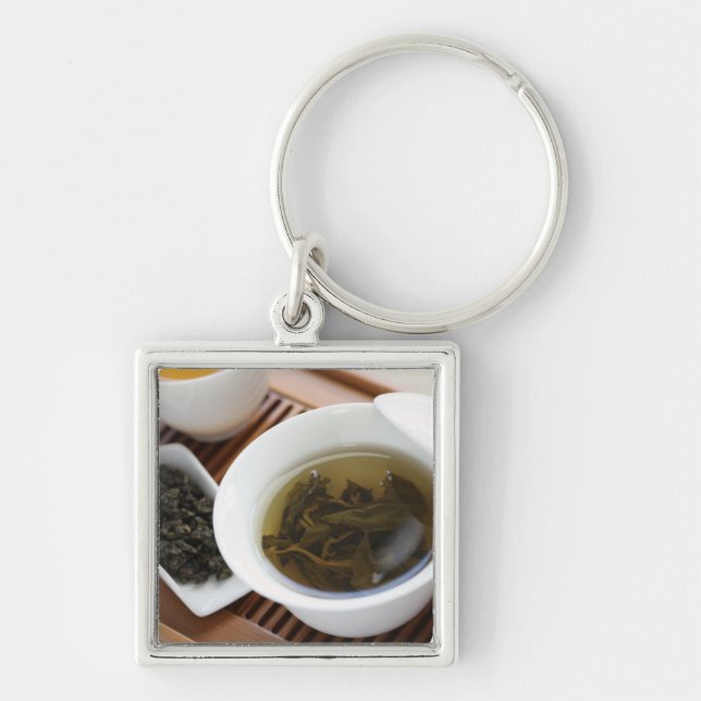 Traditional Chinese tea ceremony: oolong tea Key Ring (Front)