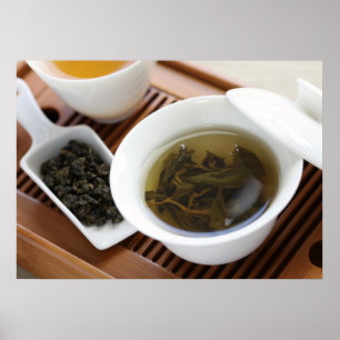 Traditional Chinese tea ceremony: oolong tea Poster