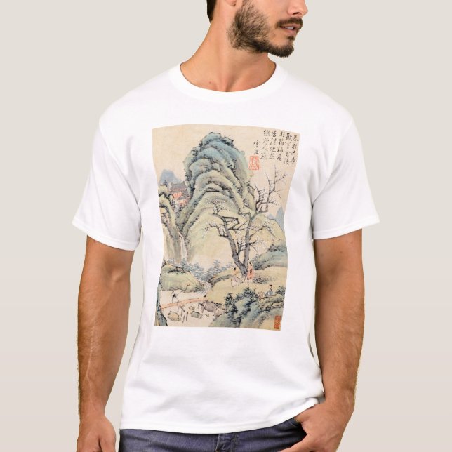 Traditional Chinese Village art painting  T-Shirt (Front)