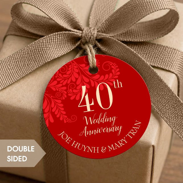 Traditional Chinese Wedding Anniversary Favour Tag (Creator Uploaded)