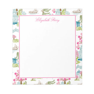 Traditional Chinoiserie in Spring Colours Notepad