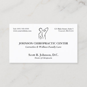 Traditional Chiro Logo Chiropractor Appointment Card