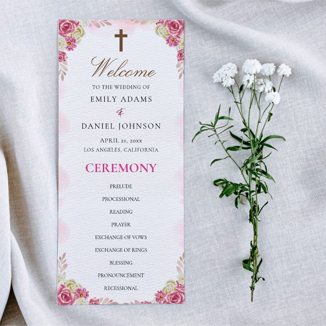 Traditional Christian Catholic Wedding Program (Creator Uploaded)