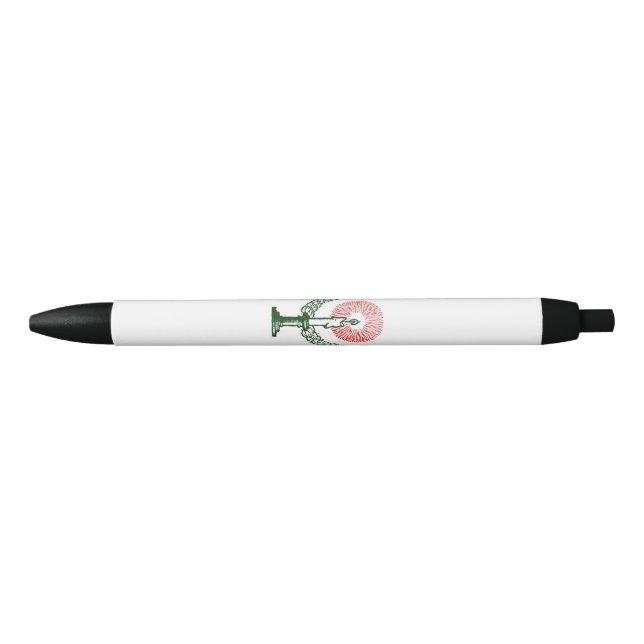 Traditional Christmas Candle Black Ink Pen (Front)