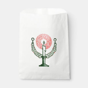 Traditional Christmas Candle Favour Bags