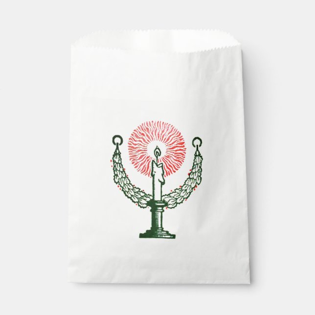 Traditional Christmas Candle Favour Bags (Front)