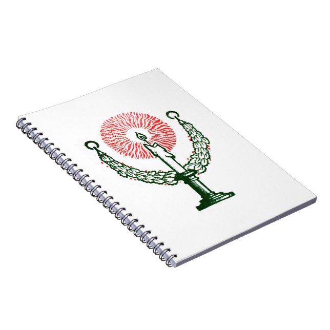 Traditional Christmas Candle Notebook (Right Side)