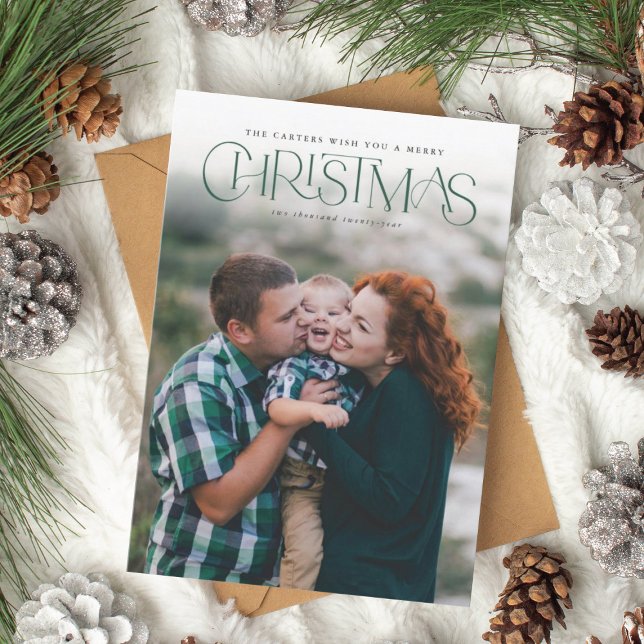 Traditional Christmas Holiday Photo Card (Creator Uploaded)