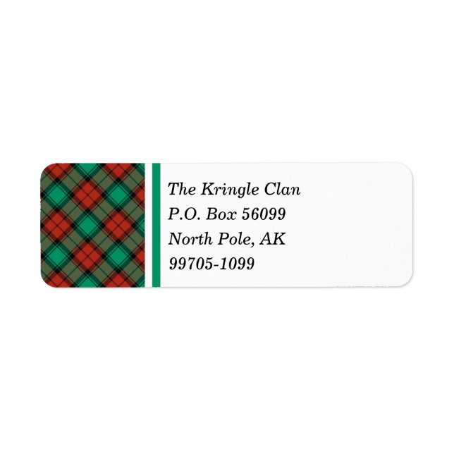 Traditional Christmas Plaid (Front)