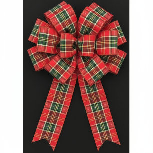 Traditional Christmas Plaid Satin Ribbon