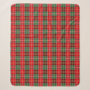 Traditional Christmas Plaid Sherpa Blanket