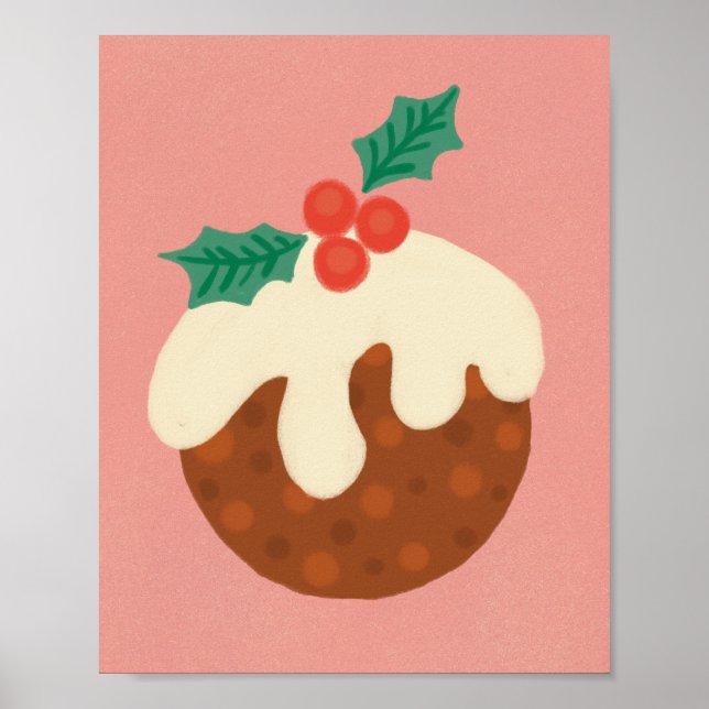Traditional Christmas pudding poster (Front)
