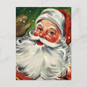 "Traditional Christmas Santa" Holiday Postcard