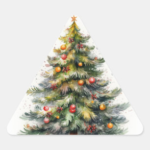 Traditional Christmas Tree Stickers