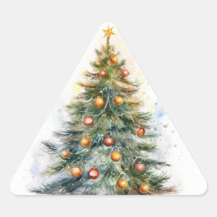 Traditional Christmas Tree Stickers