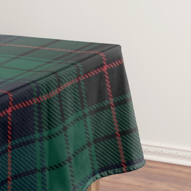 Traditional Clan Davidson Scottish Tartan Plaid  Tablecloth (In Situ)