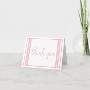 Traditional Classic Stripes Thank You Card