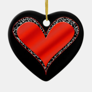 Traditional Classic Valentine's Day Heart Ornament