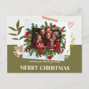 Traditional Classical Themed Holiday Postcard