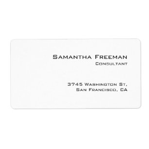 Traditional Clean Plain White Minimalist