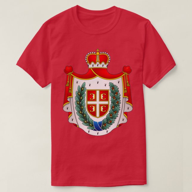 Traditional Coat of arms of Vojvodina Serbia T-Shirt (Design Front)